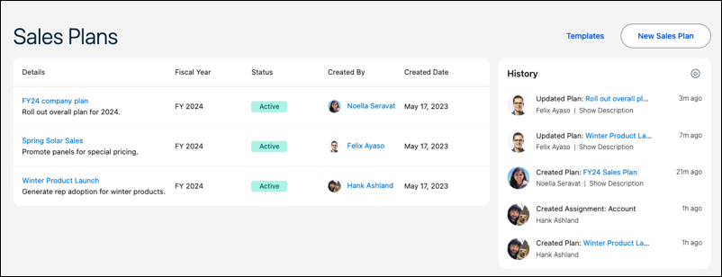 Sales Planning