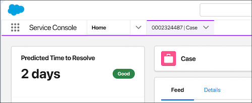 Case Record Page Component: Time to close