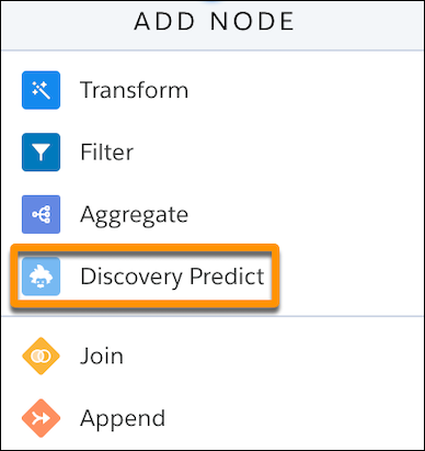 Discovery Predict transformation for Recipes in Data Prep